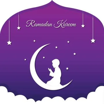 Ramadan Kareem Concept Vector Illustrazione stock