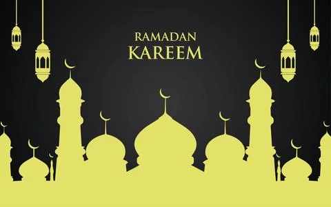 Ramadan Kareem Design Background. Vector Illustration Illustrazione stock