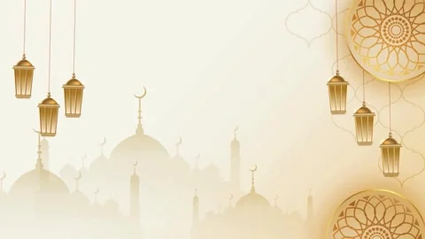 Ramadan Kareem &amp; Eid ul-Fitr Festival Background Template Stock Footage 274945302