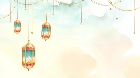 Ramadan Kareem Elegant Lantern Background Animation Video stock 325855606