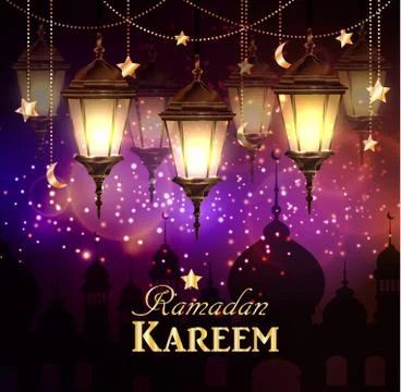 Ramadan Kareem, greeting background Stock Illustration