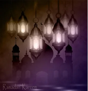 Ramadan Kareem, greeting background Stock Illustration