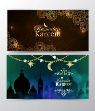 Ramadan Kareem, greeting background Stock Illustration