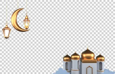 Ramadan Kareem Greeting elements background Islamic with decorative mosque ,  イラスト素材