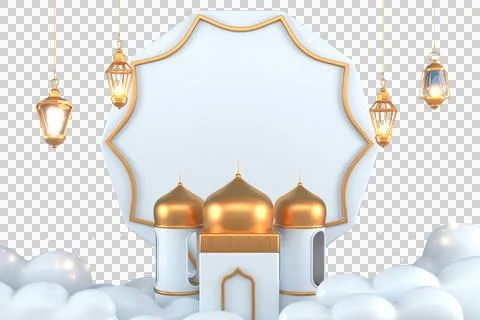 Ramadan Kareem Greeting elements background Islamic with decorative mosque ,  스톡 일러스트