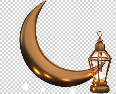 Ramadan Kareem Greeting elements background Islamic with decorative gold cres Stock-Illustration