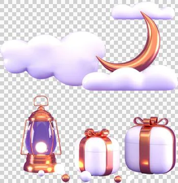 Ramadan Kareem Greeting elements background Islamic with decorative crescent  스톡 일러스트