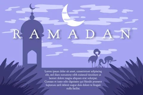 Ramadan Kareem greeting Stock Illustration