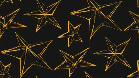 Ramadan Kareem Greeting vector seamless pattern with a modern lantern and stars Stock Illustration