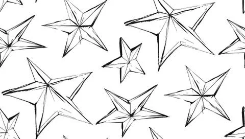 Ramadan Kareem Greeting vector seamless pattern with a modern lantern and stars Illustrazione stock