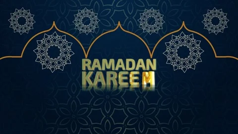 Ramadan Kareem Islamic Background Loop Stock Footage 343878576