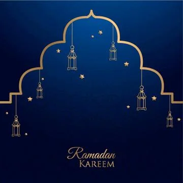 Ramadan kareem islamic greeting design background - vector illustration Stock Illustration