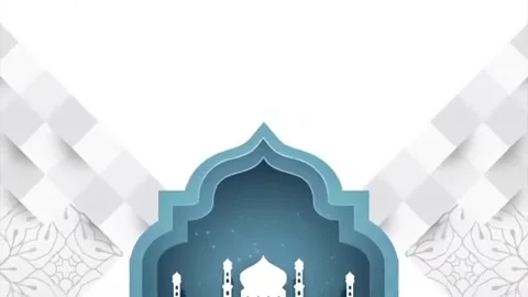 Ramadan Kareem in Islamic pattern 스톡 동영상 329448185
