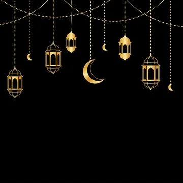 Ramadan Kareem Islamic Star Frame Ornament Stock-Illustration