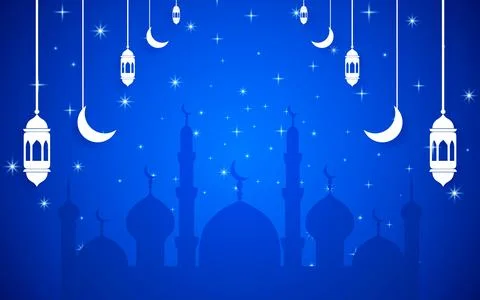 Ramadan Kareem Islamic vector banner background Stock Illustration