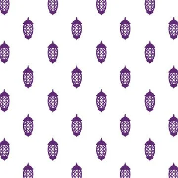 Ramadan kareem lamps decorative pattern Stock Illustration