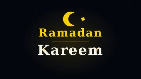 Ramadan Kareem Motion Greeting Video Celebrating Ramadan with Night Sky and.. Vídeos de archivo 342535554