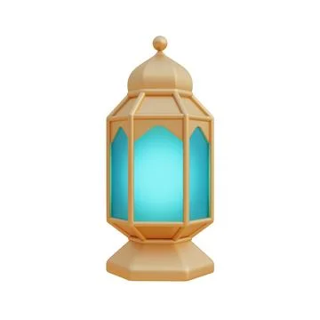 Ramadan Kareem or Eid Al Adha mubarak. 3d Element decorated for Muslim Isla.. Stock Illustration