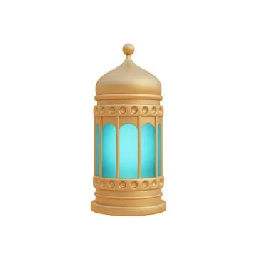 Ramadan Kareem or Eid Al Adha mubarak. 3d Element decorated for Muslim Isla.. Stock Illustration