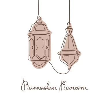 Ramadan Kareem postcard Stock Illustration