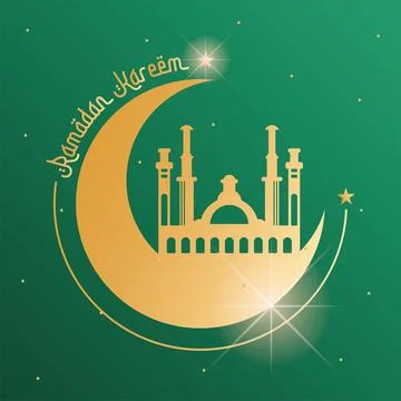 Ramadan Kareem poster Illustrazione stock