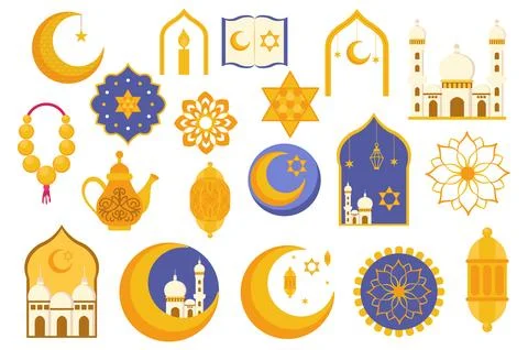 Ramadan Kareem Set Stock Illustration