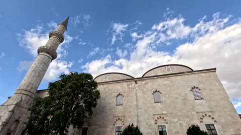 Ramadan Kareem Sunlight City Sky Clouds Mosque Stock Footage 340076352