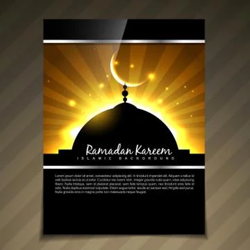 Ramadan kareem template Stock Illustration