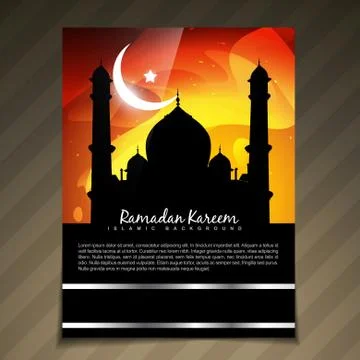 Ramadan kareem template Stock Illustration