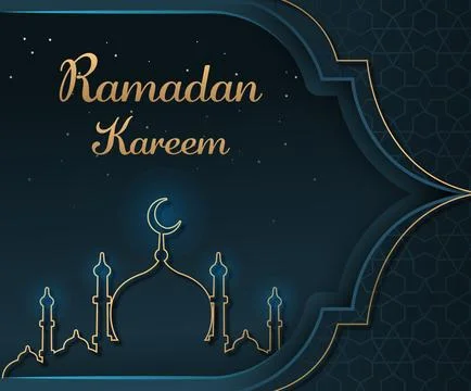 Ramadan Kareem Template Stock Illustration