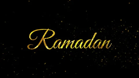 Ramadan Kareem text animation Stock Footage 264303182
