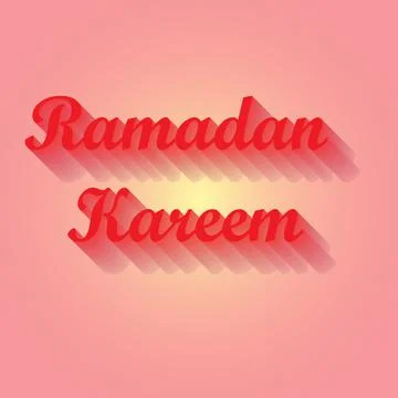Ramadan Kareem Text Effect Illustrazione stock