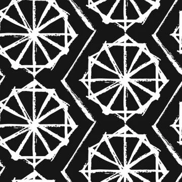 Ramadan Kareem textured vector seamless pattern with a modern lantern specially Stock Illustration