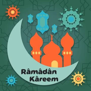 Ramadan kareem theme vector illustration Stock Illustration