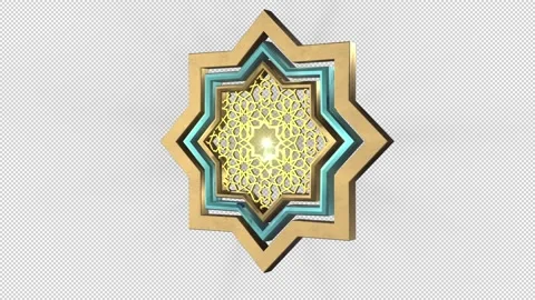 Ramadan Kareem transitions Background with isolated  Stock Footage 307839285