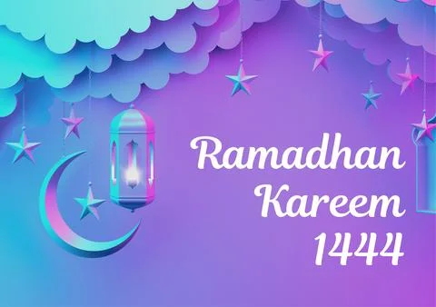 Ramadan Kareem vector and illustration| Ramadan Mubarak Greetings Stock Illustration