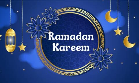Ramadan Kareem vector and illustration| Ramadan Mubarak Greetings Stock Illustration
