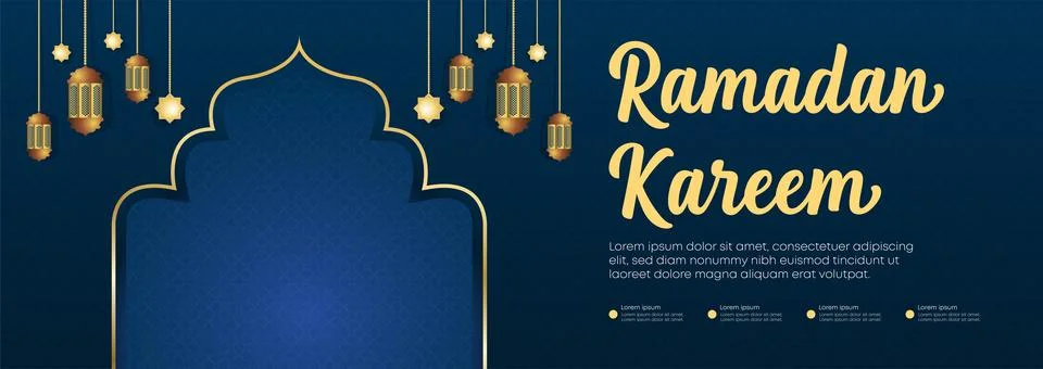 Ramadan Kareem Web Background Super Sale Banner with Podium for Display Product Stock Illustration