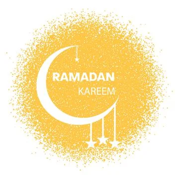 Ramadan Kareem on a white background, vector illustration Illustrazione stock