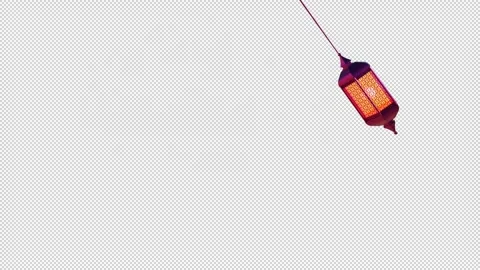 Ramadan Lamp Loop Animation Stock Footage 345307856