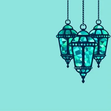 Ramadan lantern background Stock-Illustration