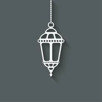 Ramadan lantern design element Stock Illustration