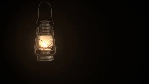 Ramadan lantern hanging on a black background, 3d Animation Vidéo 126595617