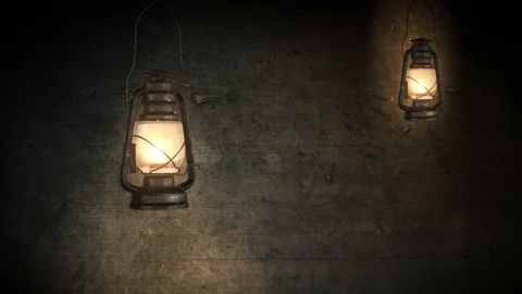 Ramadan lantern hanging on an old background, 3D animation Vidéo 126595699