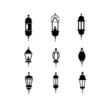 Ramadan Lantern Icon Stock Illustration