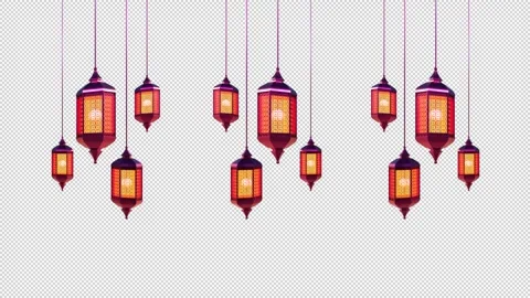 Ramadan Lanterns Animation Loops Stock-Footage 345308335