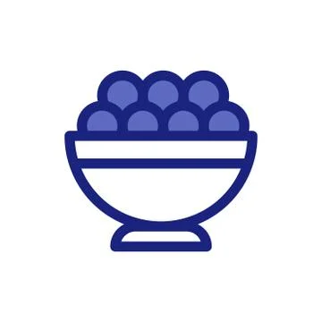 Ramadan meal Vector Flat Icons. Editable Stroke and color. Stock Illustration
