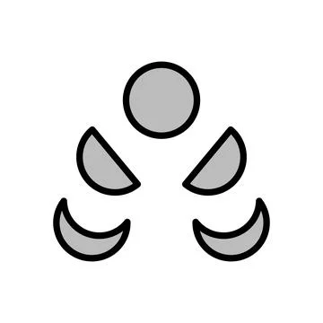 Ramadan month moon icon. Simple outline color vector elements of islam icons for Stock Illustration