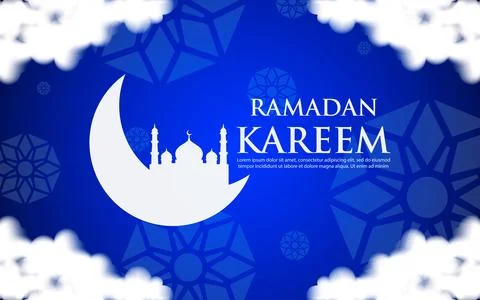 Ramadan Moon Background. Vector illustration. Stock Illustration