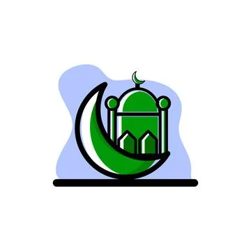 Ramadan Mosque Islamic Icon Vector Conceptual Illustration Design Stock Illustration